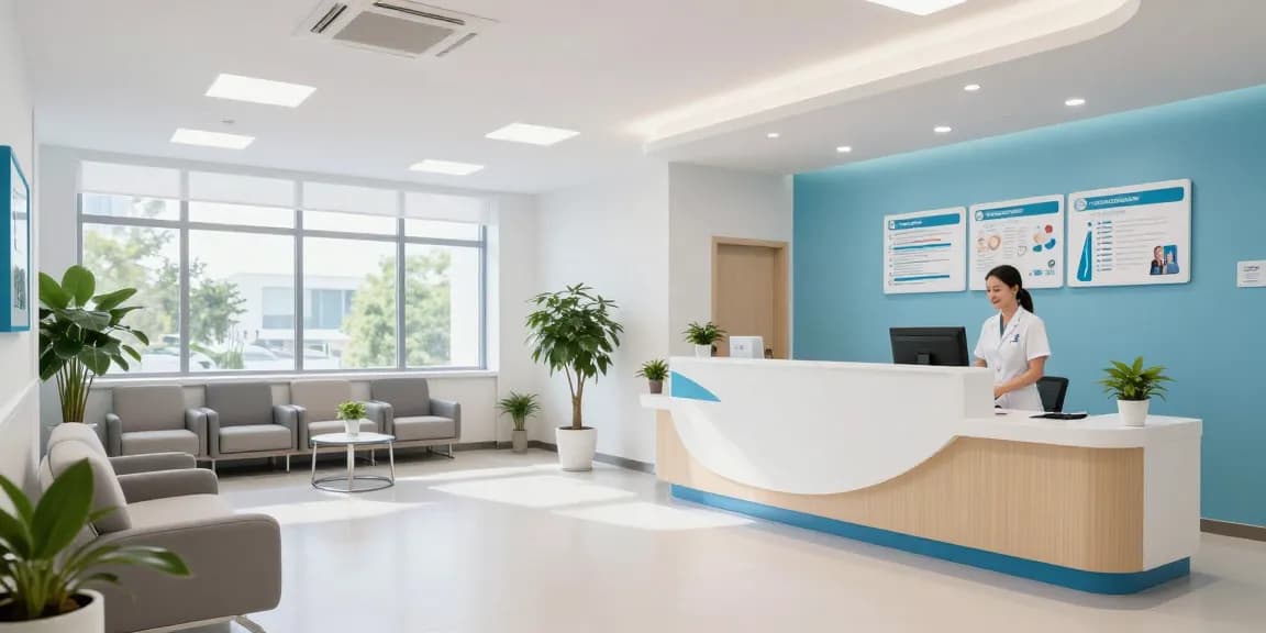 EPO vs PPO health insurance differences in a healthcare clinic with patient care services, doctor consultation, and wellness options.
