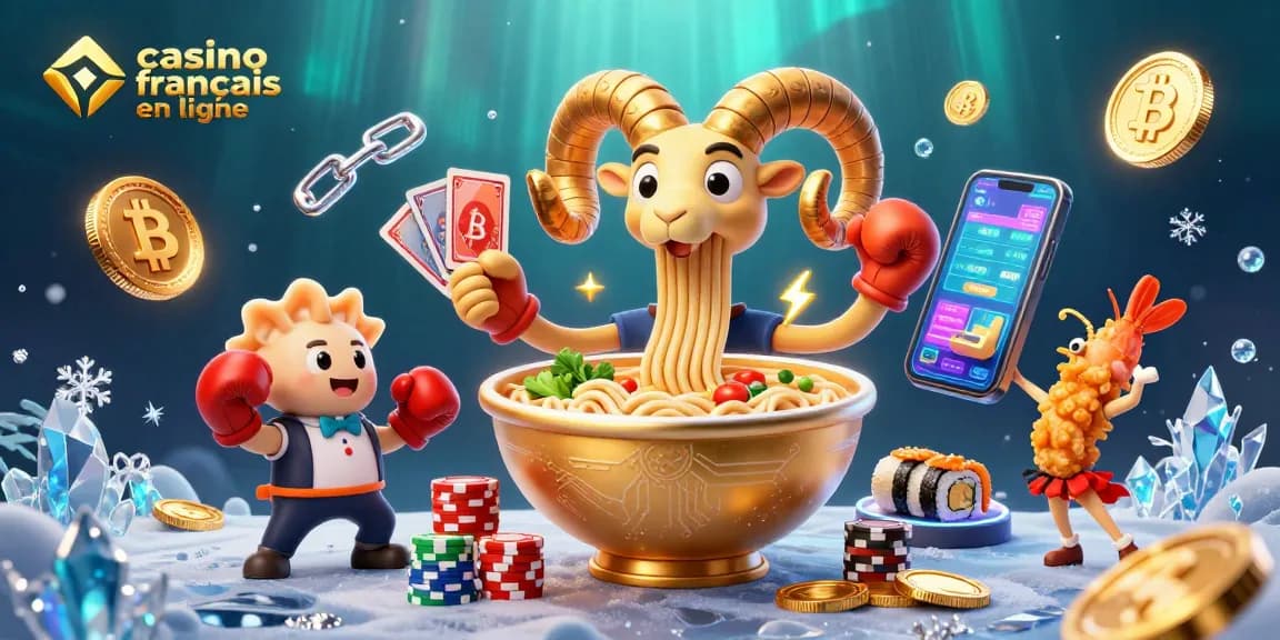 Vivez l'excitation des jeux dans un casino français en ligne avec des personnages amusants animés.