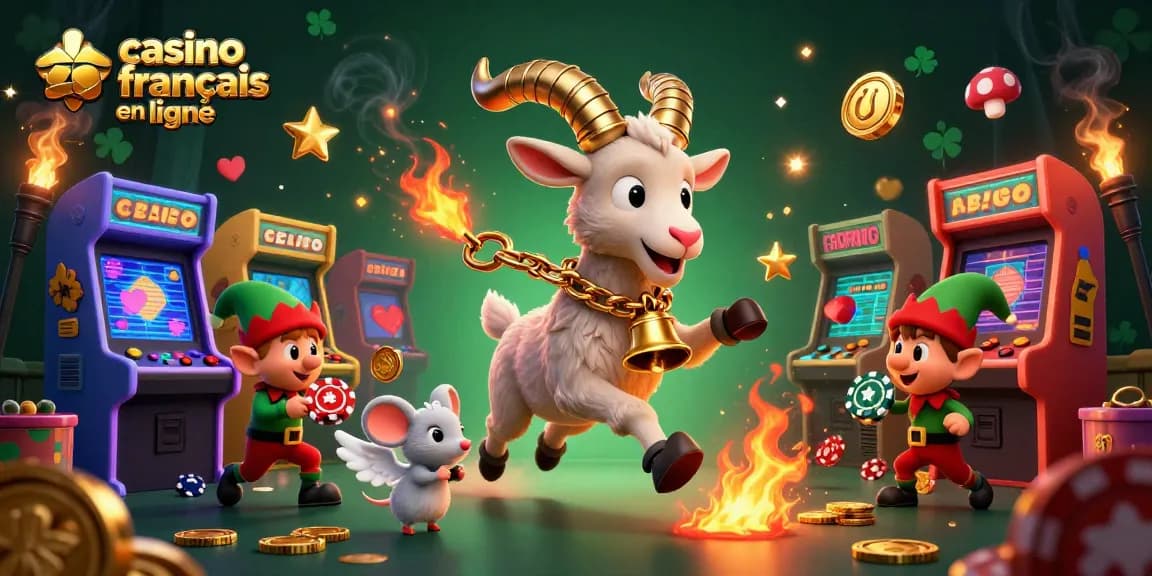Découvrez le monde palpitant du casino français en ligne avec un Krampus captivant en pleine action.