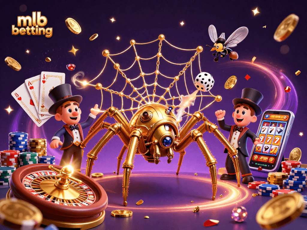 Engage in thrilling mlb betting with a steampunk-themed scene filled with luxurious elements.