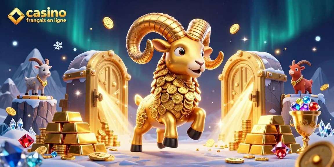 Plongez dans l'univers captivant du casino francais en ligne avec un impressionnant bélier doré.