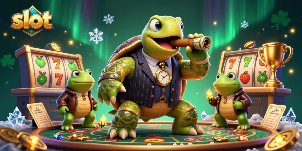 Spin the slots and win big with lively cartoon characters in a vibrant casino setting.