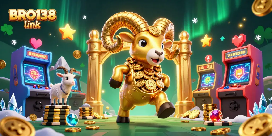 Experience thrilling slots at BRO138 link with vibrant gaming elements and a golden atmosphere.