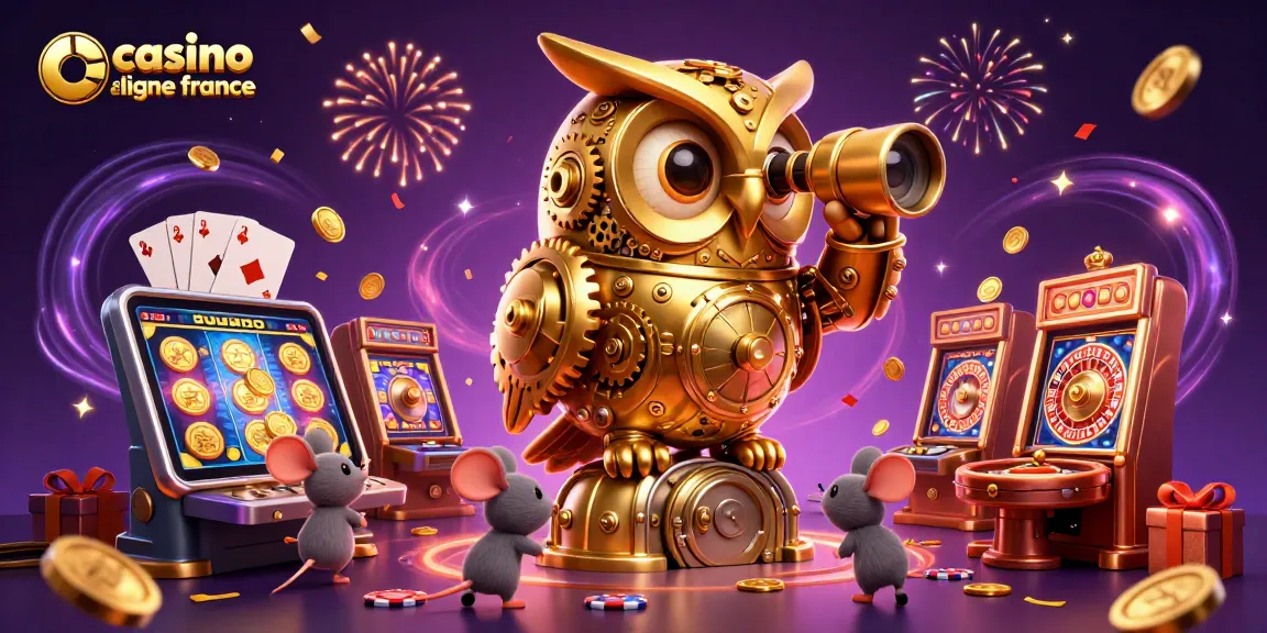 Jouez à des jeux excitants dans un casino en ligne France avec une illustration dynamique.