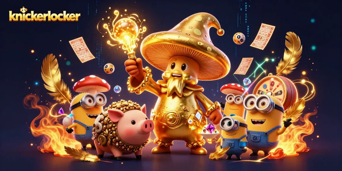 Engage with knickerlocker in a vibrant scene showcasing lottery excitement and rich magical elements.