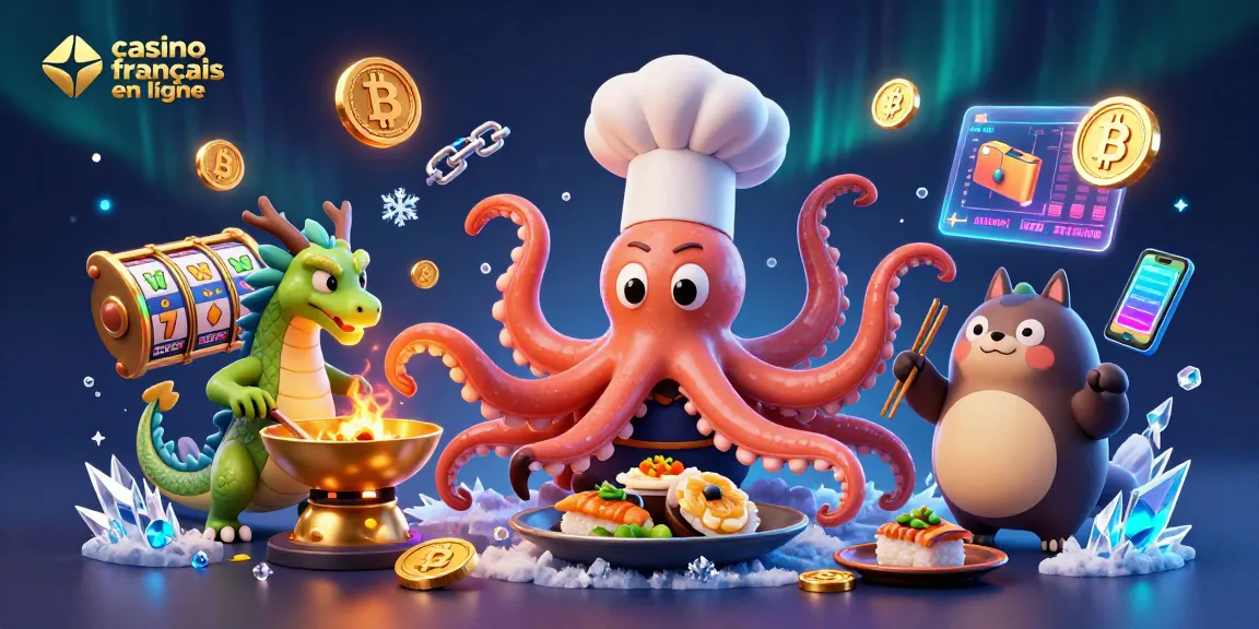 Plongez dans l'univers du casino francais en ligne avec cette illustration animée captivante.