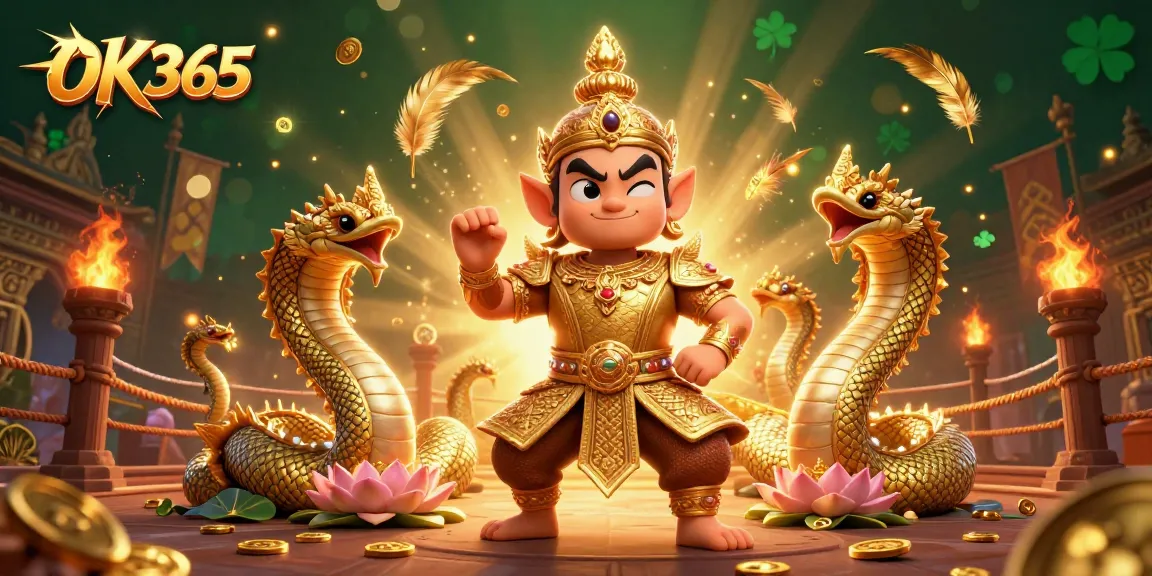 Engage in thrilling gaming adventures at OK365 with vibrant 3D animated characters and casino elements.
