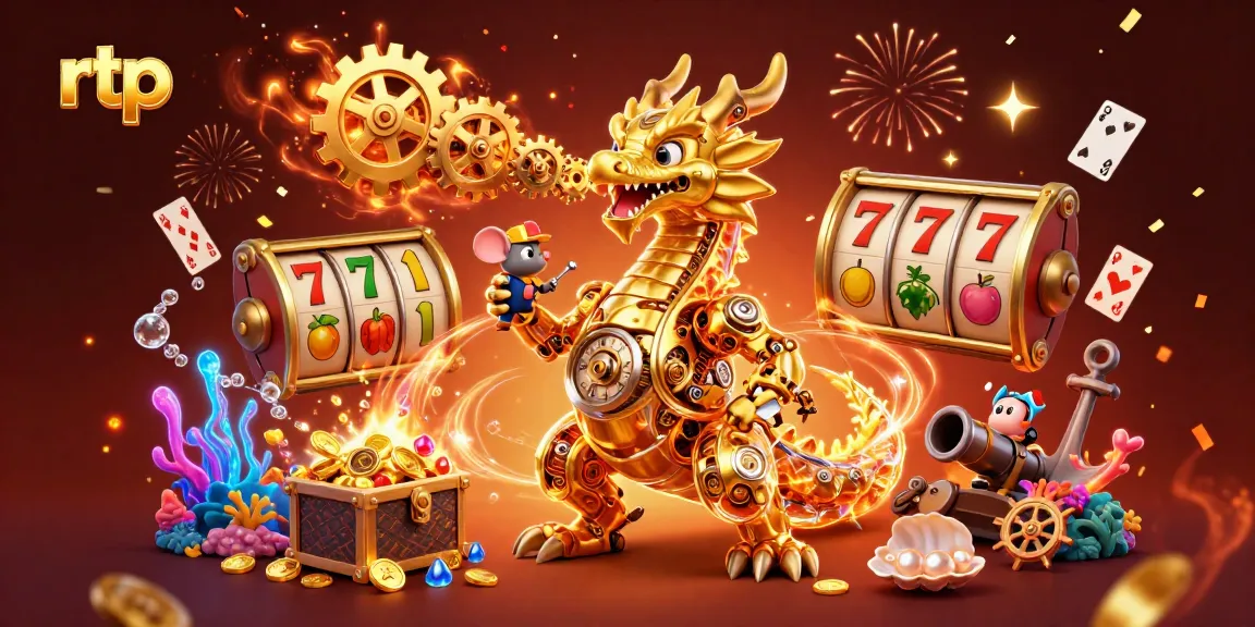 Play and win with RTP insights in a vibrant online casino scene filled with slot reels and excitement.