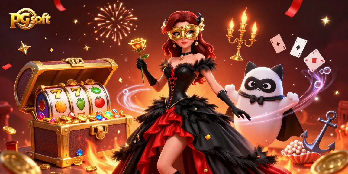 Spin the reels with pg soft in an immersive, vibrant casino-themed illustration.
