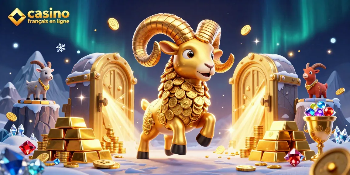 Plongez dans l'univers captivant du casino francais en ligne avec un impressionnant bélier doré.