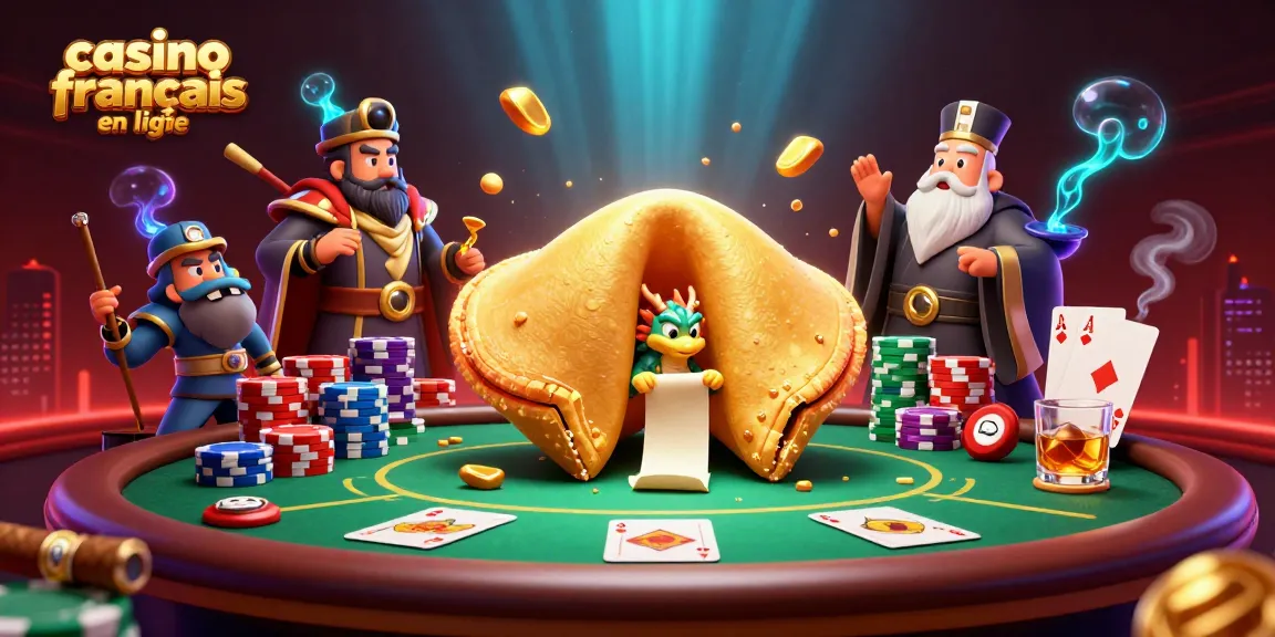 Profitez d'une expérience de jeu au casino français en ligne avec une illustration de dragon sage et trésors en or.