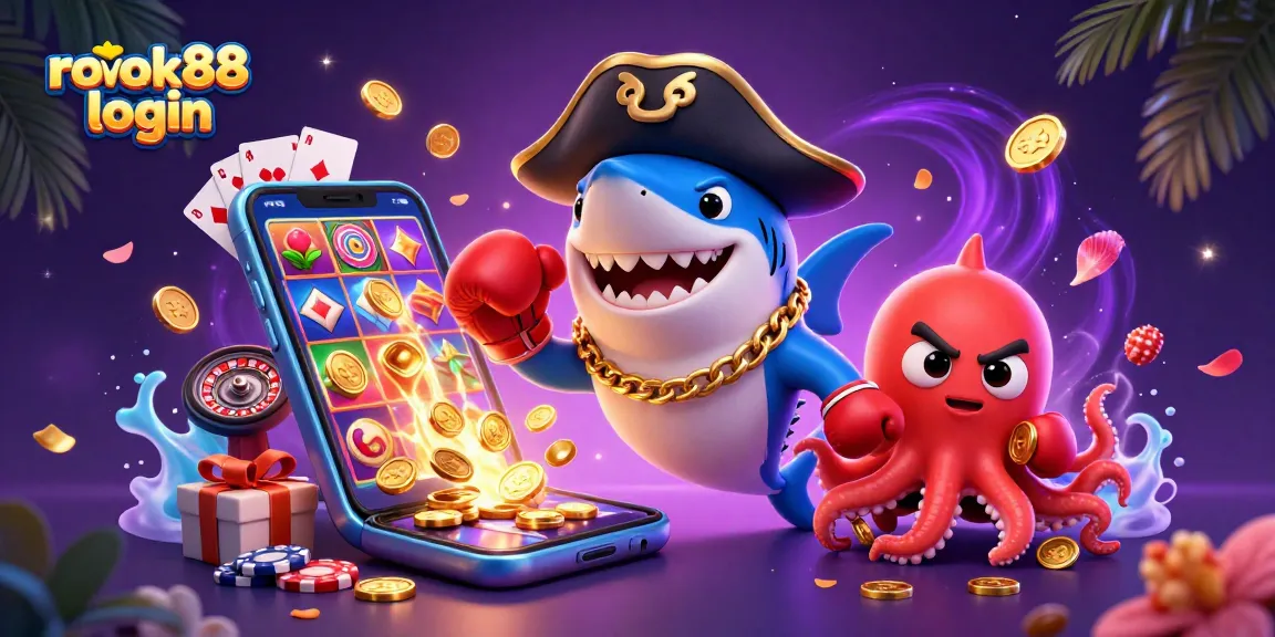 Experience the excitement of rokok88 login with colorful games, gold coins, and lively characters!