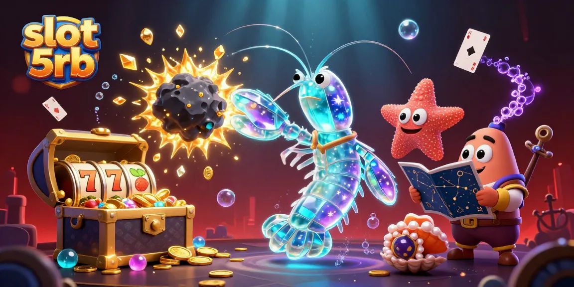 Experience the thrill of slot 5rb as the mantis shrimp punches through an exploding asteroid filled with gems.