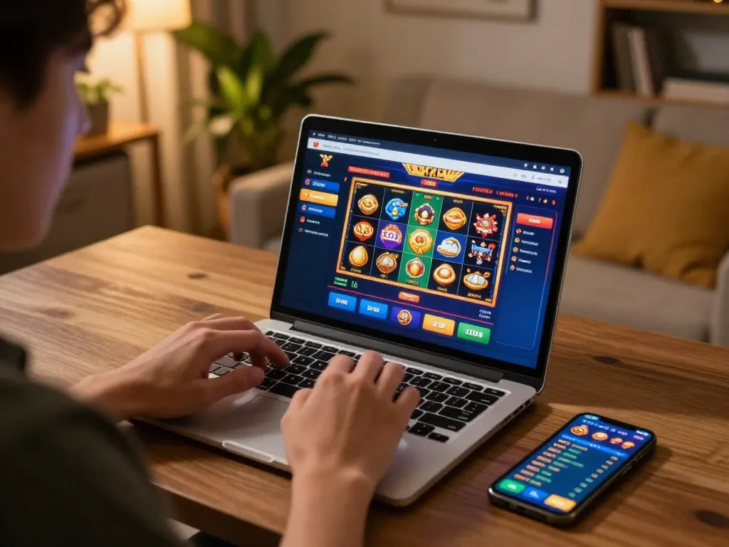 Pemain menikmati perjudian online dengan server thailand yang menampilkan opsi permainan strategis dalam suasana rumah yang nyaman.