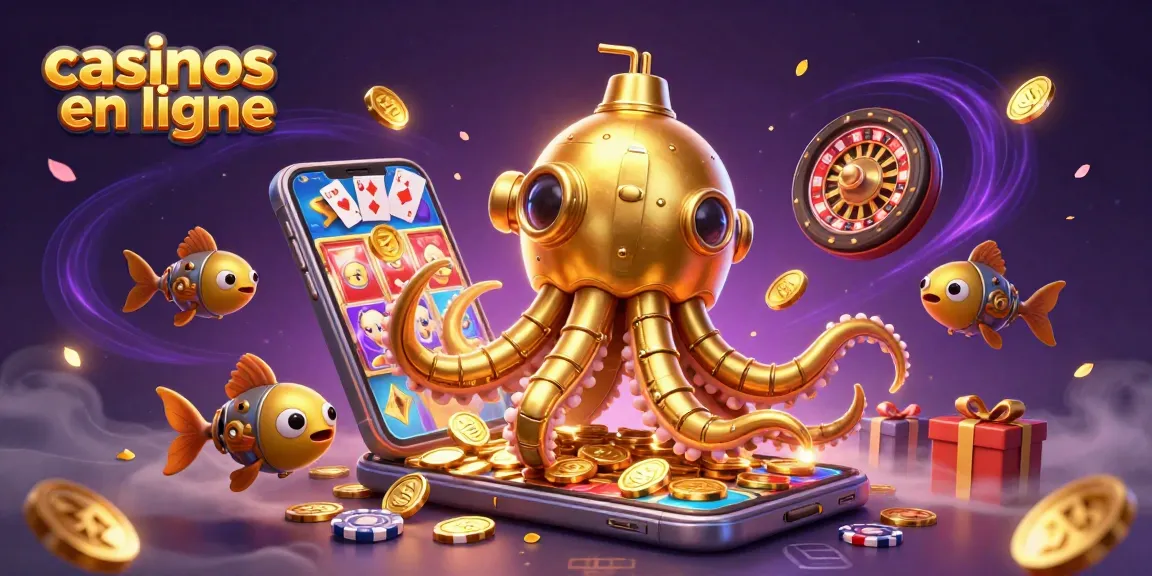 Plongez dans l'univers des casinos en ligne avec cette illustration de jeux captivants.
