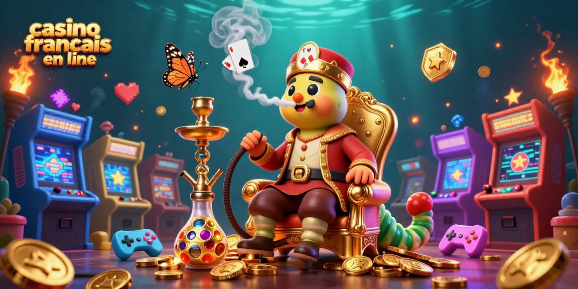 Profitez des jeux de chance dans le casino français en ligne avec une scène de jeux animée et colorée.