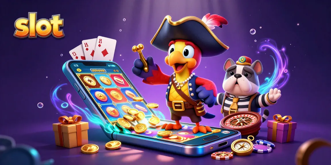 Slot online menampilkan permainan dengan karakter komandan bajak laut dan banyak elemen judi.