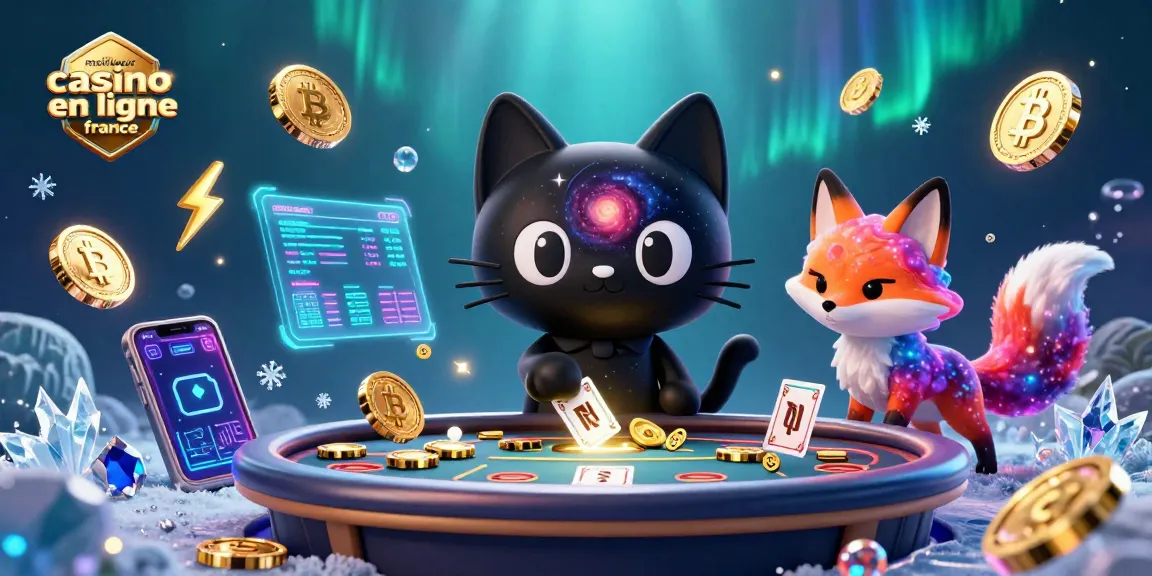 Une expérience captivante au meilleur casino en ligne France avec un chat et un renard cosmiques.