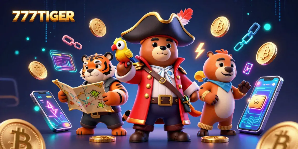 Play exciting games at 777TIGER while surrounded by treasure and crypto elements.