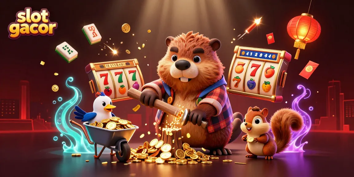 Serunya bermain slot gacor dengan karakter kartun unik yang mengumpulkan koin emas.
