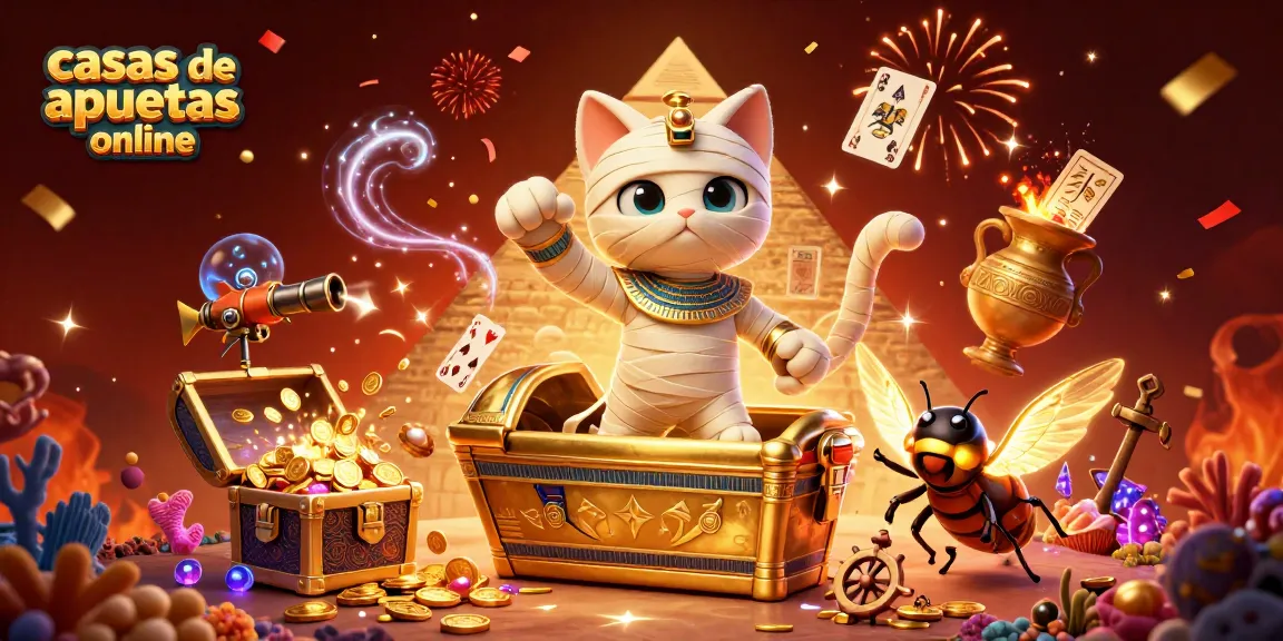 Disfruta de las casas de apuestas online en esta vibrante escena con temática de casino.