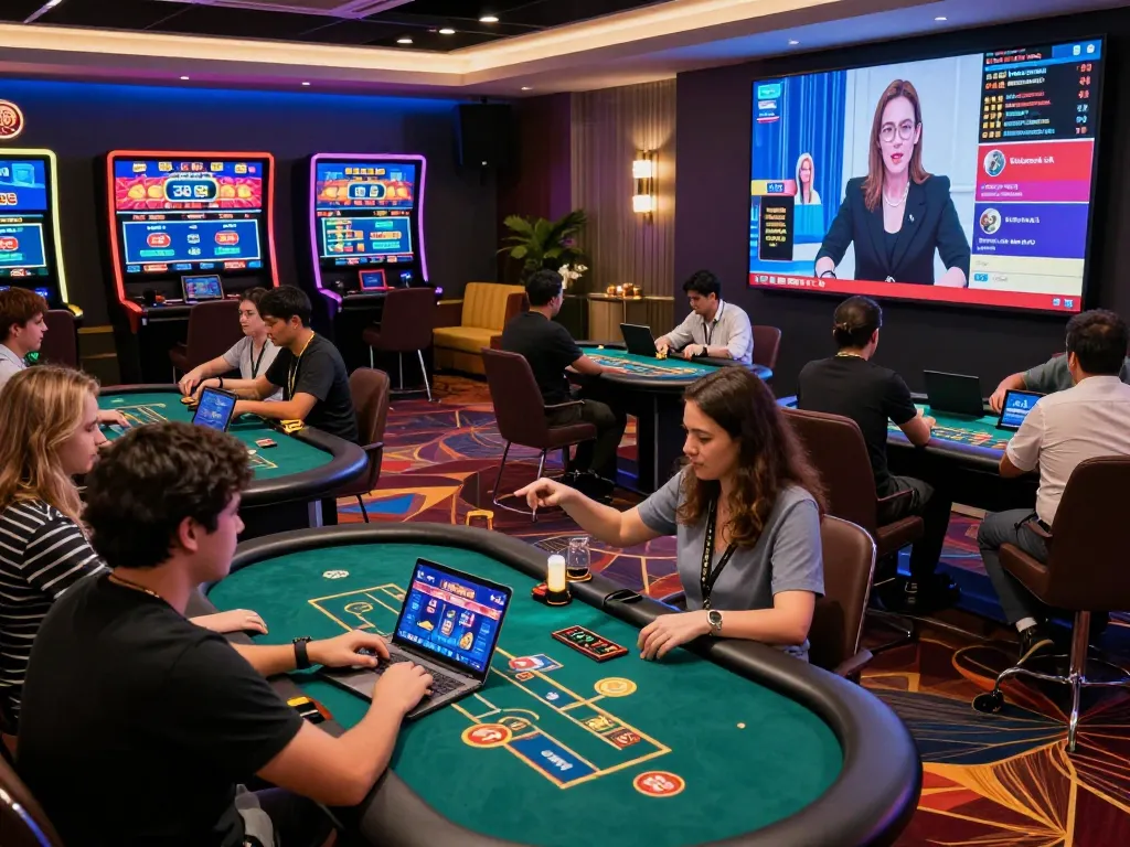 Exciting online casino gaming scene featuring MM88 players enjoying digital table games.