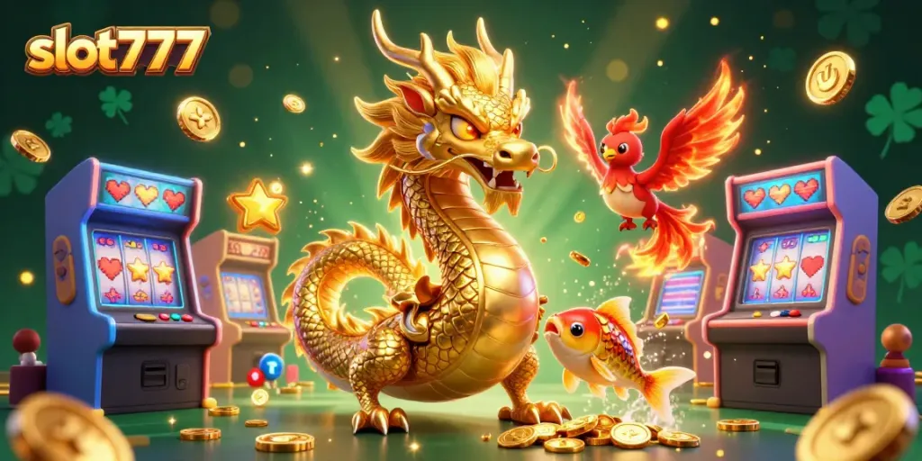 Bermain slot777 di mesin slot bertema unik dengan grafis mengesankan dan keberuntungan di sekelilingnya.