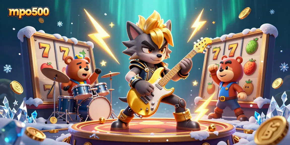 Experience exhilarating gameplay on mpo500 with a lively wolf rock star and dynamic casino elements.