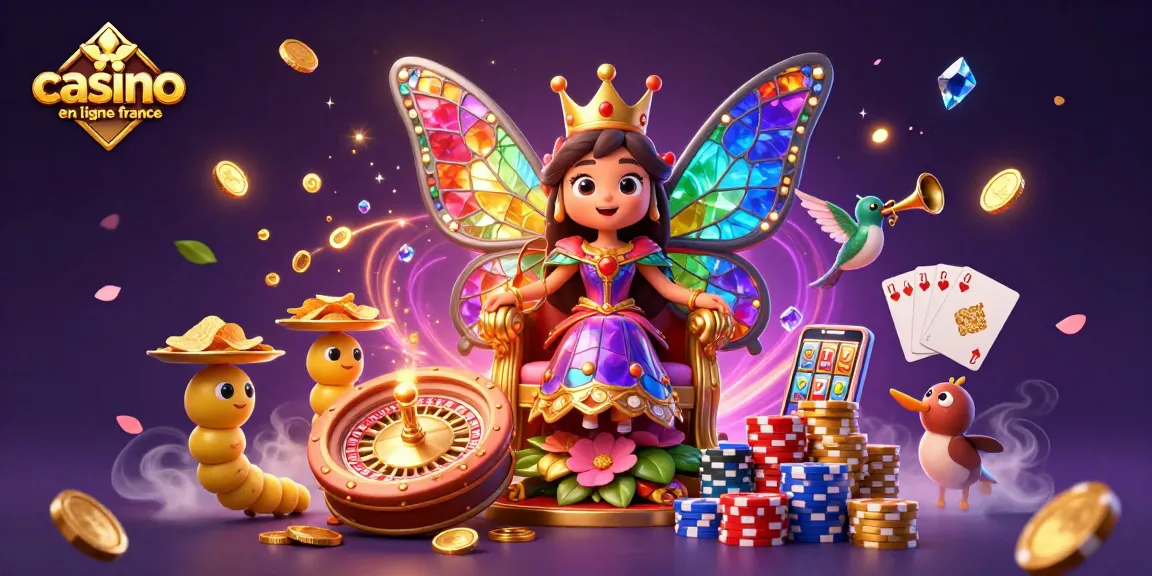 Profitez du meilleur du casino en ligne France avec cette illustration captivante de jeux d'argent.