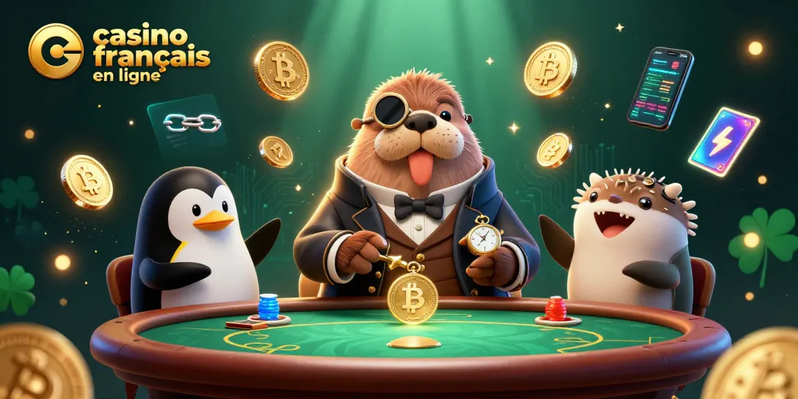 Visitez le casino français en ligne et découvrez une illustration animée de jeux captivants sous-marins.
