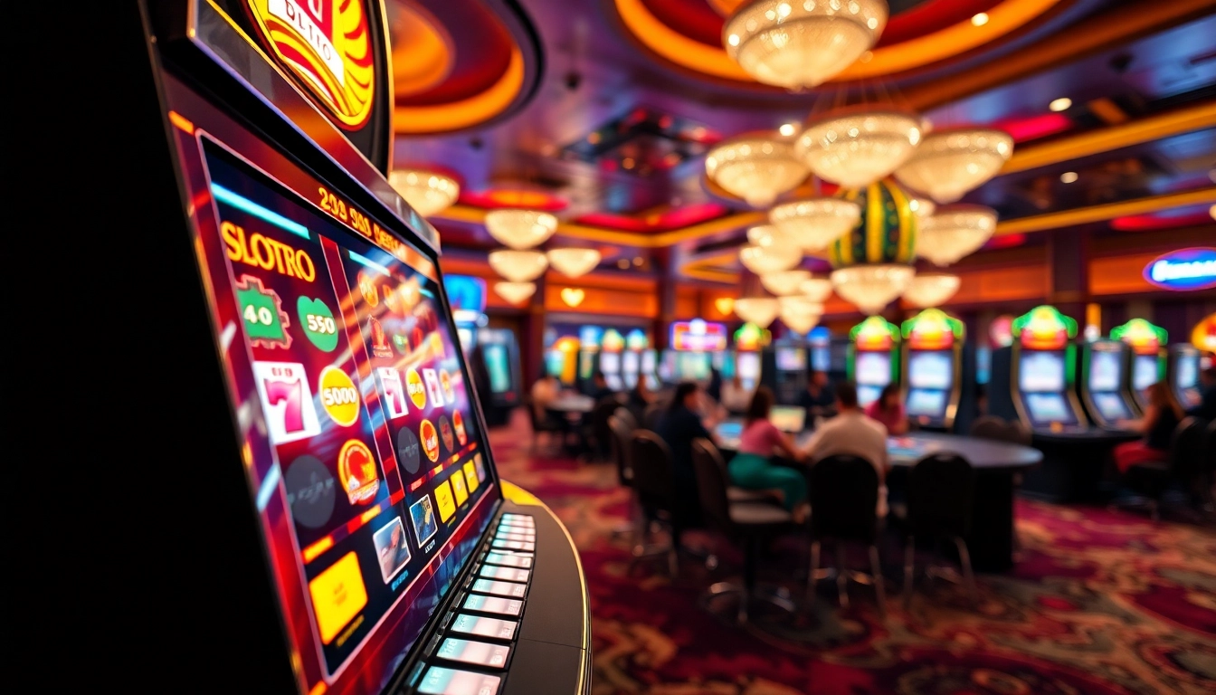 Mainkan Slot Depo 5000 di mesin slot yang ramai dan mengasyikkan di kasino.