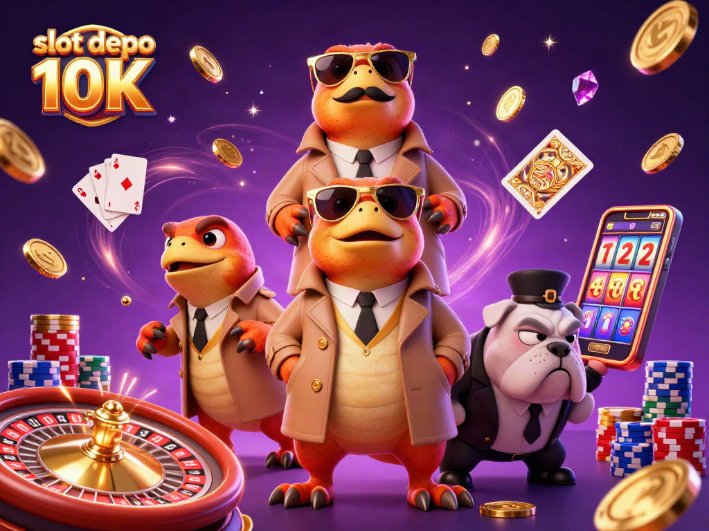 Experience the fun of slot depo 10K with raptors at a VIP casino lounge.