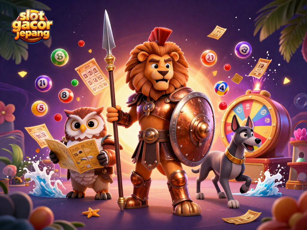 Experience the thrill of slot gacor server jepang with dynamic casino elements and vibrant characters.